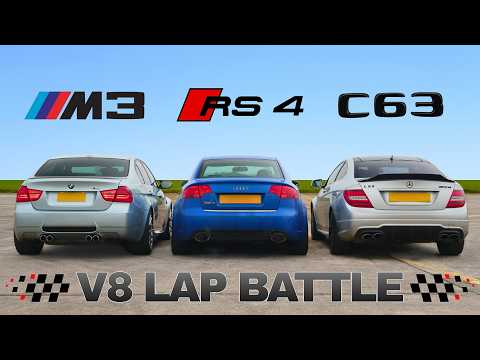 M3 vs. RS4 vs. C63 – V8-Rennstreckenvergleich