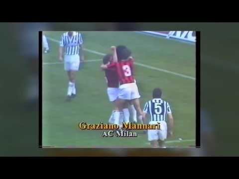 AC Milan V Juventus March 1989, Graziano Mannari goal