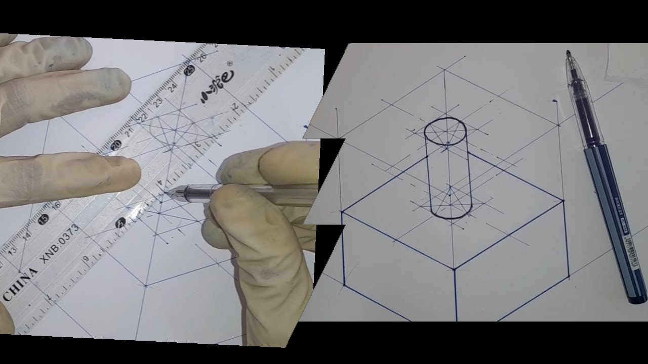 Isometric drawing from orthographic views Example 4 recap