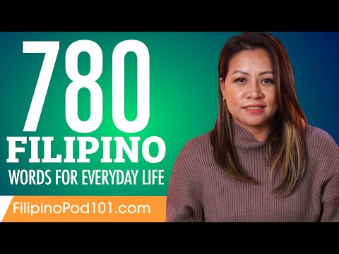 780 Filipino Words for Everyday Life - Basic Vocabulary #39