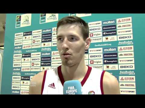 Postgame Valiev, Gaddefors RUS-SWE EuroBasket 2013