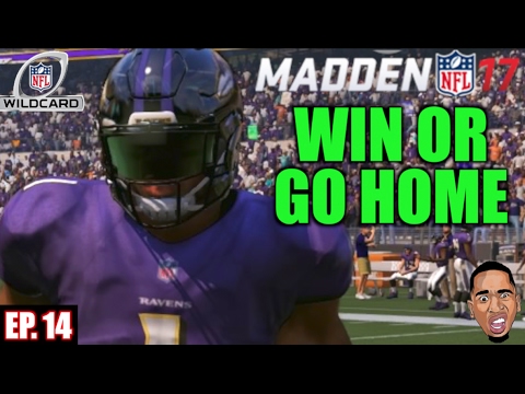 MADDEN 17 CAREER MODE GAMEPLAY: WILD CARD PLAYOFF SHOWDOWN!! Ep.14