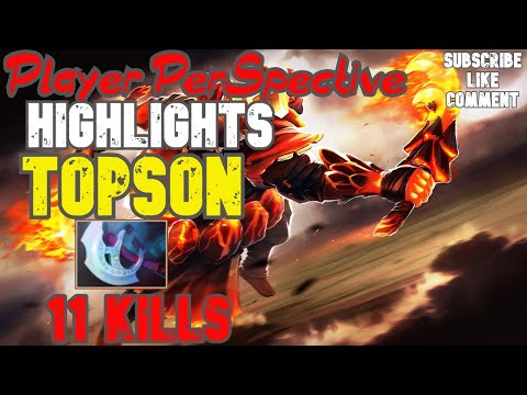 [HIGHLIGHTS] Topson Mid Ember spirit Vs KunKa w/ Dendi legendary Pudge supports