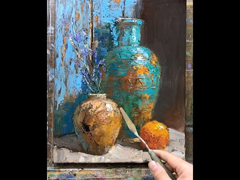 Still life oil painting Vugar Mamedov