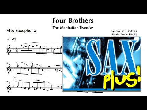 Four brothers - The manhattan T (Sheet Music ALTO SAX)