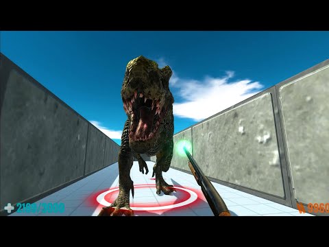 FPS PERSPECTIVE DEADLY MAZE vs ALL DINOSAURS - Animal Revolt Battle Simulator