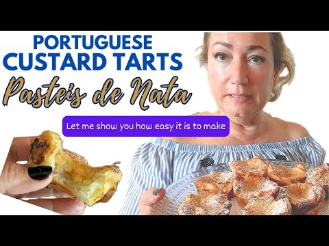 Learn how to make Pastel de Nata Portuguese Custard Tarts with Maria Da Luz Recipe in description