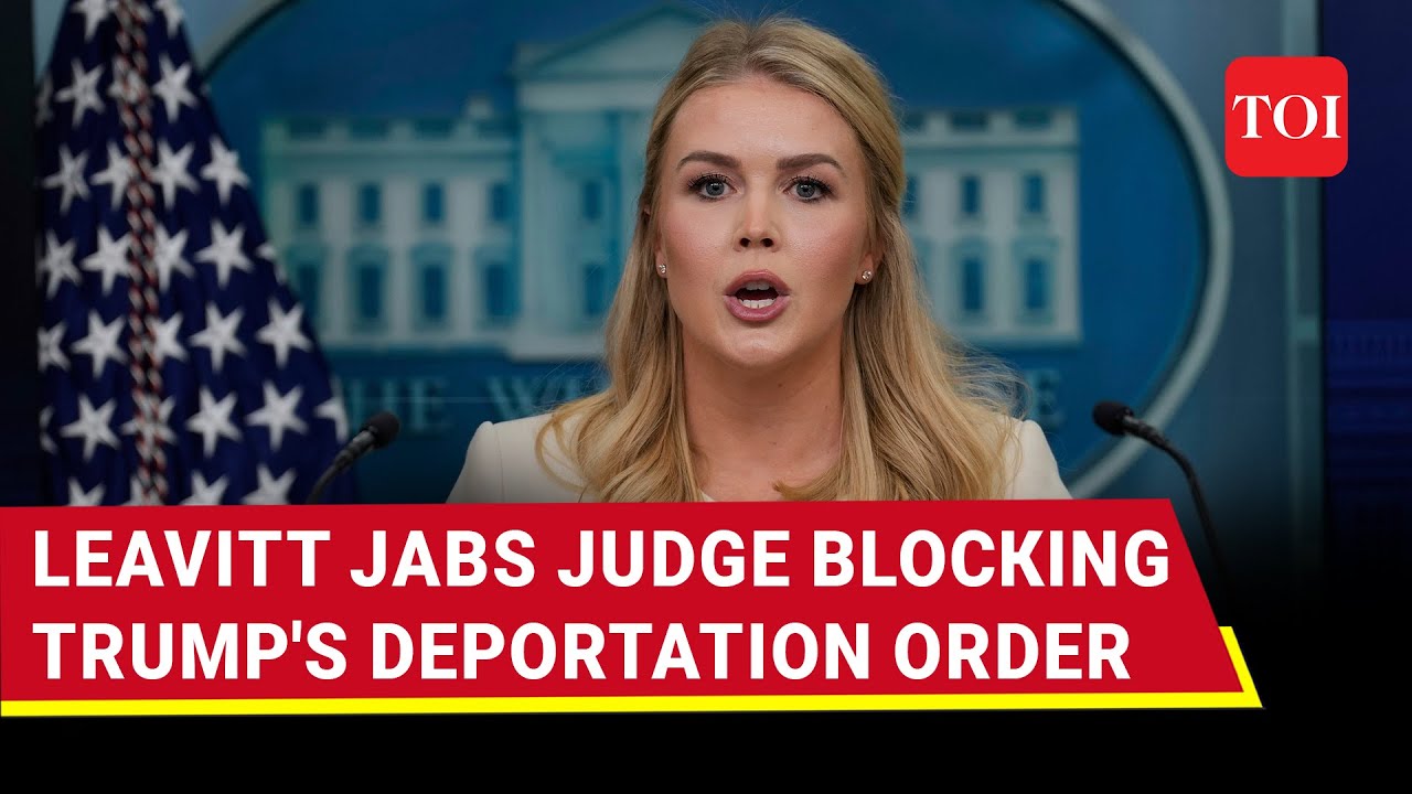 On Cam: Leavitt Rips Apart US Judge Blocking Trump Deportations; 'Abuse Of Bench' | Watch