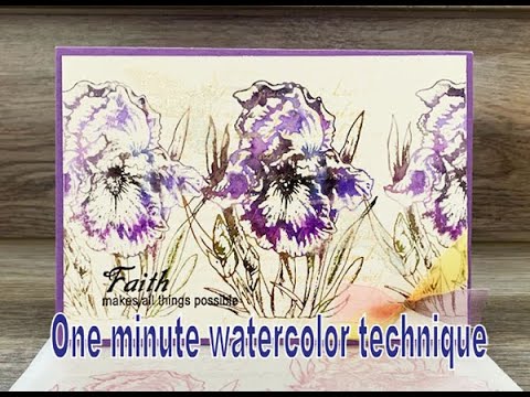 2020 Summer new release preview Iris one minute #watercolor technique