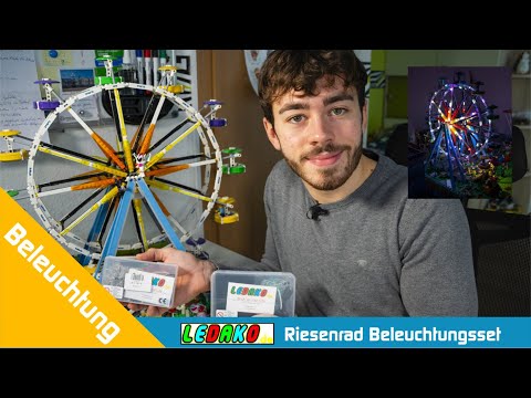 Es werde Licht!!! 💡 LEGO® Riesenrad 🎡 mit einem Set von Ledako beleuchten