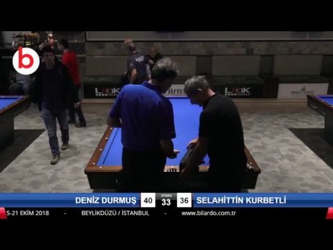 DENİZ DURMUŞ & SELAHİTTİN KURBETLİ Bilardo Maçı - LOOK BİLARDO ÖZEL 3 BANT TÜRKİYE ŞAMPİYONASI -3.TUR