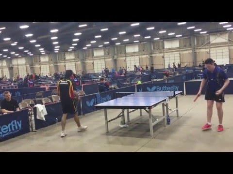 Alex Averin (2208) Vs Tiger 2016 Arnold Table Tennis Championships