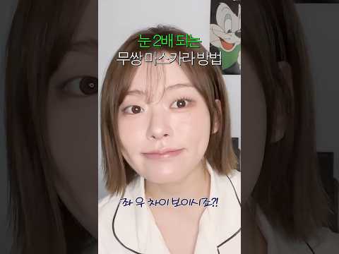 눈 2배 만들어주는 무쌍 마스카라 비법