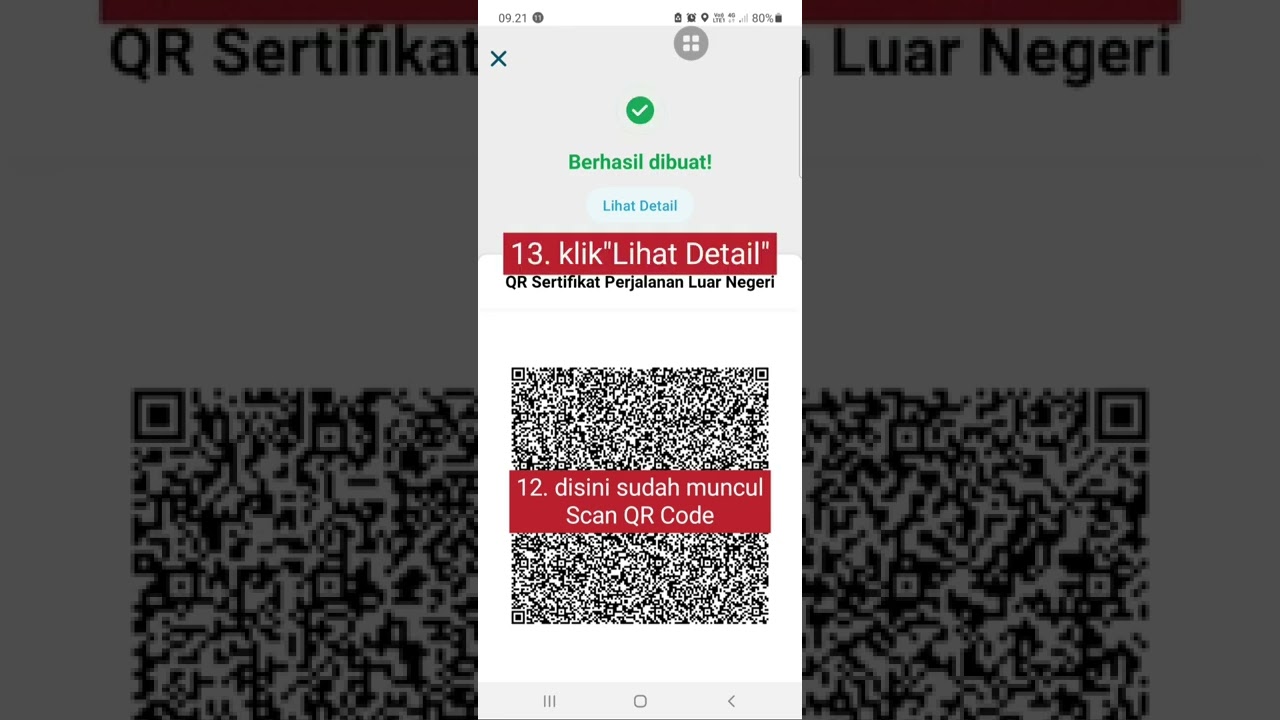Tutorial E-Sertifikat vaksin perjalan Internasional