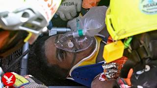 Moment Venezuela earthquake survivor is pulled out of rubble after eight days trapped