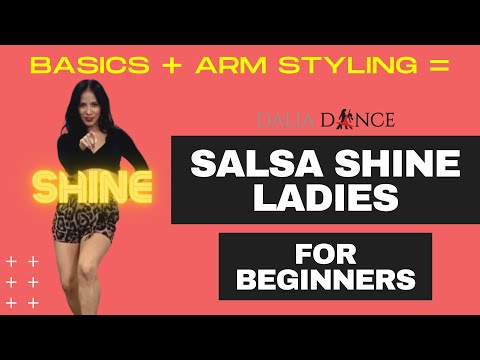 Salsa Shine for Ladies | Basic Steps + Arm Styling = You SHINE  [Beginners level]