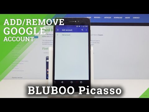 How to Configure Google Account in BLUBOO Picasso - Add & Remove Google Account