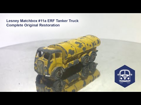 Matchbox Lesney #11a ERF Tanker Truck Complete Original Restoration