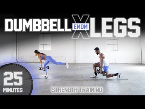 25 Minute Lower Body Dumbbell EMOM Workout [ADVANCED Strength Training]
