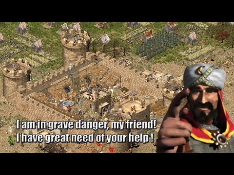 Stronghold Crusader - Trail Walkthrough Mission 9.The Oasis- Speedrun