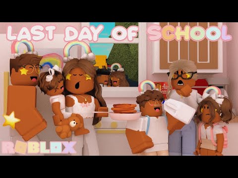 Big Family's BUSY Last Day of School Routine! *WE WENT TO MCDONALDS* Roblox Bloxburg Roleplay