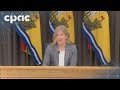 New Brunswick Premier Susan Holt speaks with reporters – May 8, 2025
