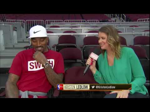 J.R. Smith Speaks With Kristen Ledlow About His Hacked Twitter Account That Predicted Cavs in 7