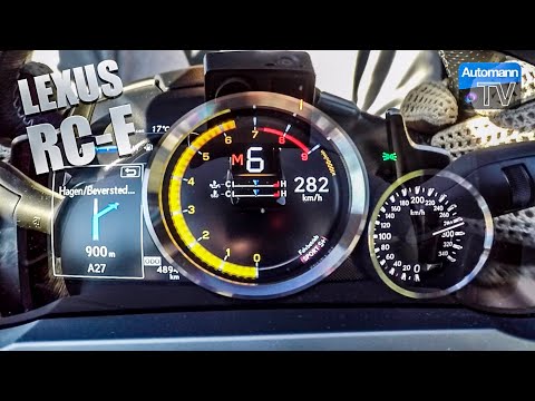 Lexus RC F (477hp) - 0-283 km/h LAUNCH START (60FPS)