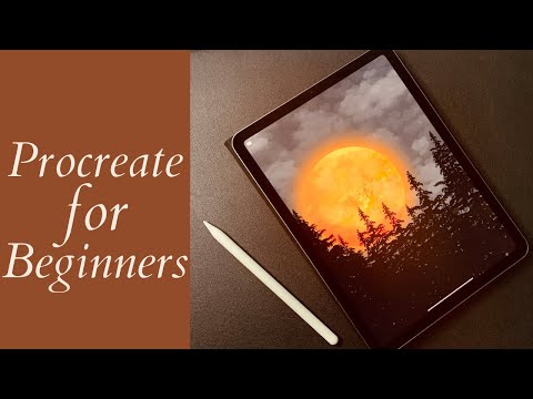 Midnight Moon Drawing in procreate | Procreate tutorials for beginners