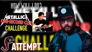 Round 2 with @TheArtofGuitar METALLICA &quot;1-Second Clip&quot; CHALLENGE! (name the song)