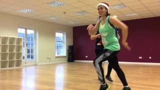 santa claus is coming in a boogie woogie choo choo train