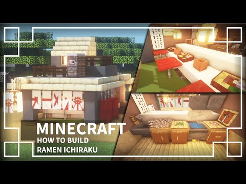 MCram - ⚒️[Minecraft Tutorial] : HOW TO MAKE RAMEN HOUSE IN MINECRAFT | RAMEN ICHIRAKU