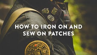 How to Apply Iron On Patches (and Sew On) by Asilda Store