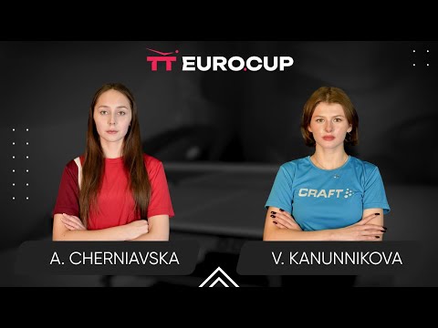14:45 Alina Cherniavska - Vasylysa Kanunnikova 21.01.2025 TT Euro.Cup Women Ukraine Star. TABLE 3