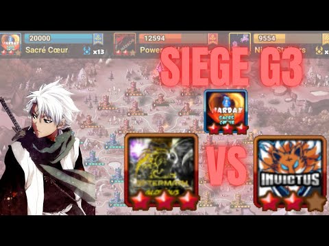 SIEGE G3 : Sacré Coeur VS Af: Legends et -inVictus- ! Une bonne perf de la guilde !