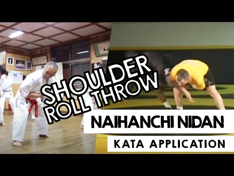 Karate Shoulder Roll Throw - Naihanchi Nidan Application  #karate #martialarts #mma