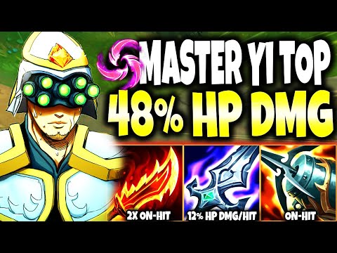 Not even Rammus can survive my ON-HIT MASTER YI TOP ~ 3x HIT = 48% HP DMG 🔥 LoL Master Yi Gameplay