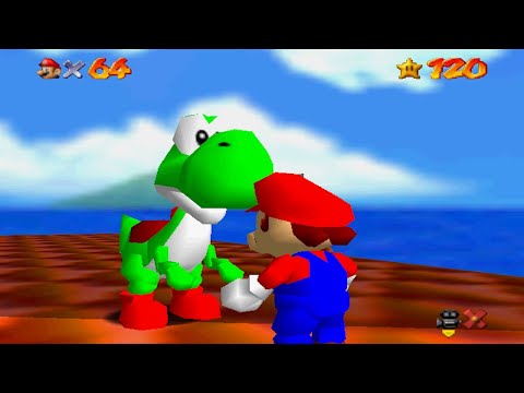 Super Mario 64: Part 115: Meeting Yoshi After 120 Stars (Special Triple Jump)