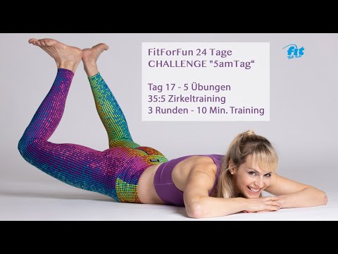 17/24 FitForFun - 24 Tage Challenge "5amTag" - 5 Übungen für Mobilität, Bauch, Rücken, Arme & Beine