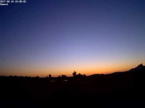 Sunset on June 16, 2017 in Red Rock, AZ