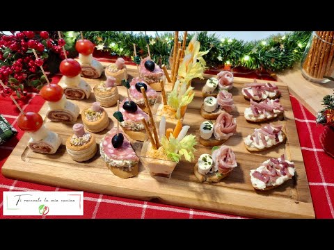 6 ANTIPASTI PER LE FESTE MOLTO SFIZIOSI | Senza cottura e veloci da portare in tavola