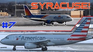 A Lot Of Airbus - Syracuse planespotting (With ATC!) #7