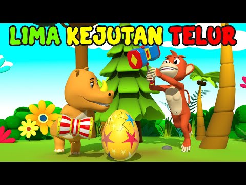 Lima Kejutan Telur 🐣🥚❤️ Lagu Anak Indonesia Balita