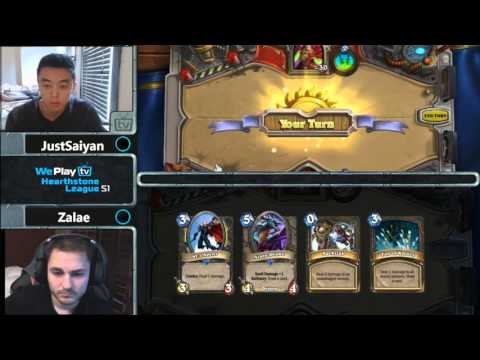 Weplay Hearthstone League Day #8 Zalae  vs JustSaiyan [ENG]