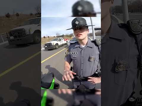 Motorcyclist meets the same police officer after 2 years. #shorts #police #motorcyclist