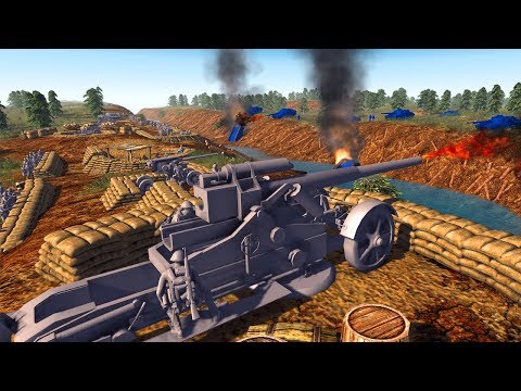 Can these Defences STOP the BLUE Chieftains? Army Men Of War