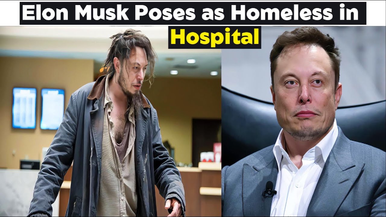 Elon Musk poses as a homeless man in a hospital, the shocking twist will leave you speechless!