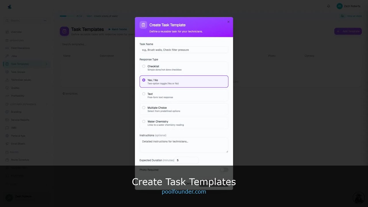 Create Task Templates