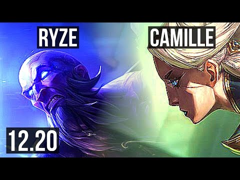 RYZE vs CAMILLE (TOP) | 6 solo kills, 600+ games | EUW Diamond | 12.20