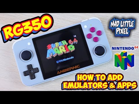 Retro Game 350 N64 Test & How To Add Emulators & Apps! RG350